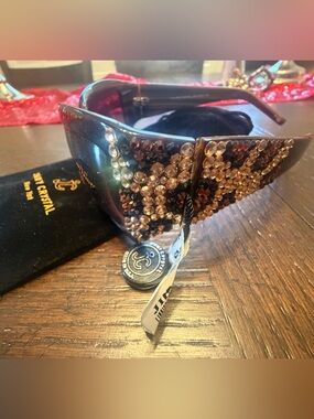 Jimmy Crystal Leopard Swarovski Crystal Sunglasses